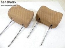 Mercedes W123 C123 S123 2x Kopfstütze Stoff Dattel 2. Serie  ✔️