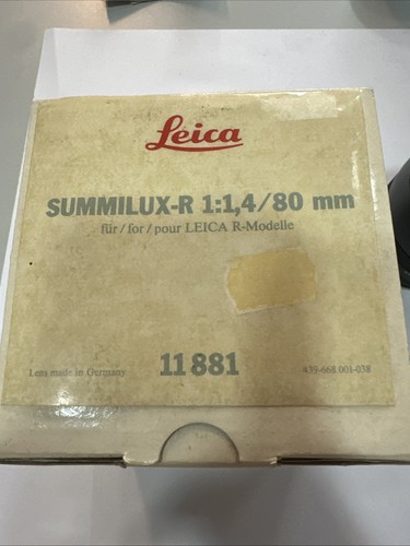 Leica summilux 4 - leica, 1:1.4/80