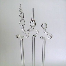 3 x Orchideenstab aus Glas mit