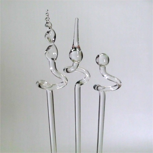 Orchideenstab aus glas mit - x,