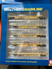 Walters 910-55624  5-Unit 40' Well car Trailer DTTX #740565 mit 10 Container