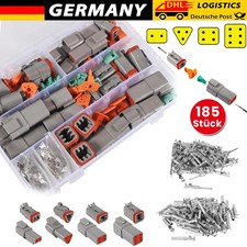 185x Deutsch DT 2/3/4/6 Polig Steckverbinder Buchse KFZ Stecker Wasserdicht Set,