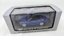 Porsche 911 Carrera 4 Cabrio Modell 1:43 NEUWARE blau Modellauto Cabriolet