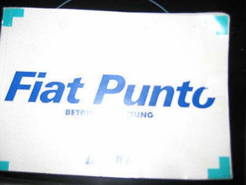Betriebsanleitung fiat punto - betriebsanleitung,