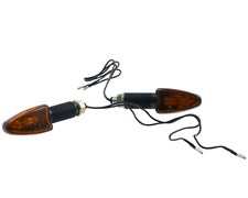 Blinker Mini Motorrad, ARROW, Carbonlook, langer Arm, Paar, Quad, Roller