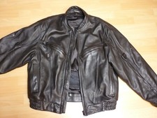 Motorrad BIKER Lederjacke Hein Gericke , Größe XXL , schwarz , TOP ZUSTAND 80er