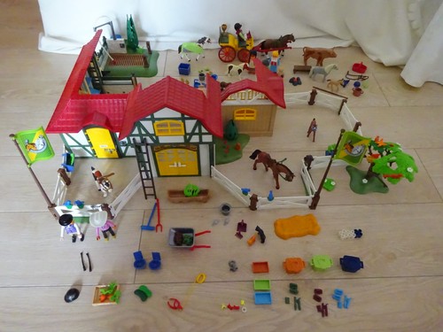 Playmobil reiterhof set - playmobil, reiterhof‑set
