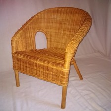 Kinder  Korbsessel  /  natur