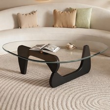 Designer-Couchtisch aus Glas