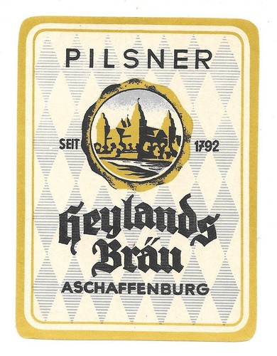 Bieretikett heylands brauerei - bieretikett, heylands-brauerei
