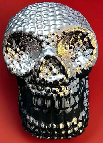 Deko figur totenkopf glitzer - totenkopf,