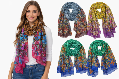 Blumen schal halstuch tuch - halstuch,