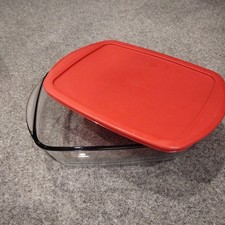 Pyrex Mikrowellengeeignet Kochen & Gefrieren Glas Aufbewahrung Behälter + Deckel Groß