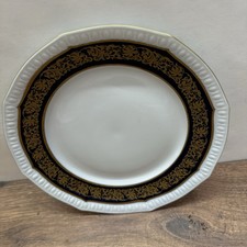 Weimar Porzellan Teller Echt Kobalt Golddekor DDR