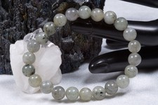 Edelstein Armband Weißer Spektrolith | 8mm Kugelarmband