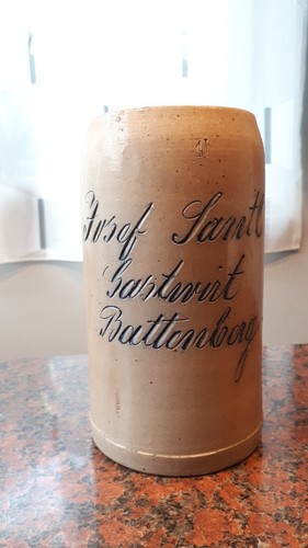 Alter geritzter bierkrug ca - geritzter, bierkrug,