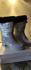 Damen Stiefel Gr.40. NEU. Silber