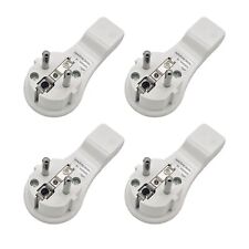 4x Schutzkontakt Winkelstecker Flachstecker flach mit Bügel 16A Strom Stecker