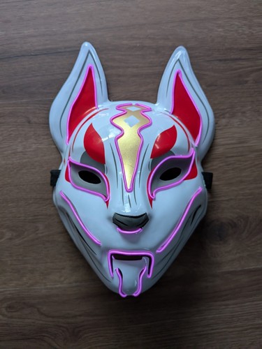 Maske leuchtend kitsune fuchs - maske,