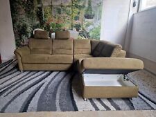 Zehdenick Ecksofa LS672117 N3039 Mikrofaser Miro moos (grün), Boxspring Federung