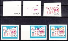 1968 Thälmann-Pioniere Mi 1432-33 ** 11 ver. Phasendrucke kpl I-V bzw. VI Luxus!