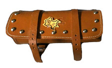 Motorrad Universelle Werkzeugrolle Tool Bag Leder Braun
