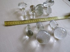 Konvolut alte Glas Stöpsel