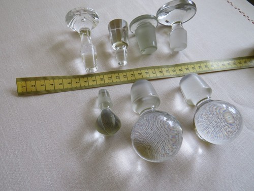 Konvolut alte glas stöpsel - glas,