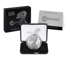 USA 1 $ 2025  Laser Engraved American Eagle 1 Oz Silber 999 Proof mit OVP