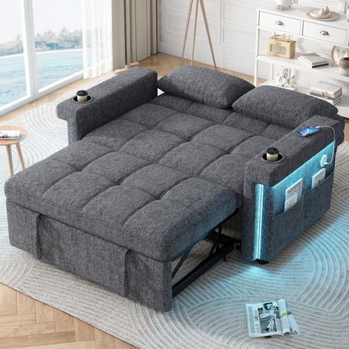 Led schlafsofa couch - led,