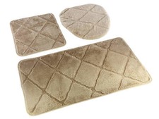 3 Tlg. Set Badematte