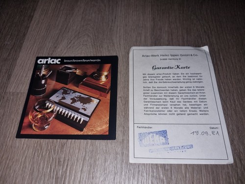 Arlac garantie karte - arlac, und