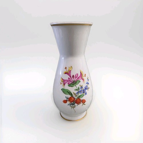 Meissen vase floral dekoriert - vase,