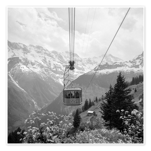 Poster bergbahn mit - poster,
