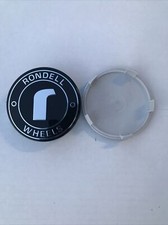 Rondell ROD Nabenkappe Felgendeckel 68mm Schwarz Silber