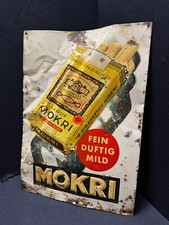 LANDE MOKRI Cigaretten - Blechschild - 51 x 36 cm - D um 1920/30