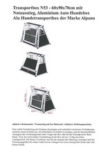 Alpuna Hundebox N53 für Opel Mokka X - gebraucht / einwandfreier Zustand