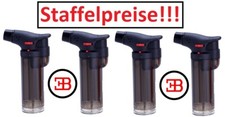 2x Sturmfeuerzeug Flambierer Bunsenbrenner Crunch Feuerzeug Jet Flamme Blueflame