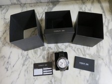 cerruti 1881 Herrenuhr, schwarz/silberfarb. Ziffernblatt, neu/ovp