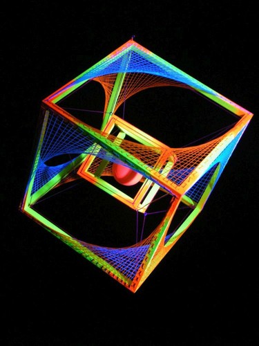 55cm string art - 3d, deko