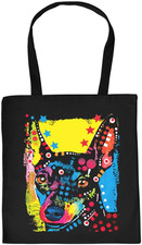 tierische Einkaufstasche mit Hunde Motiv: Zwergpinscher - Geschenkidee Weihnacht