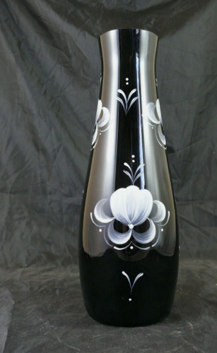 Vase schwarz schwarzglas - schwarz,