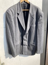 paolo negrato Sakko Grau Gr. 56 Schurwolle/Kaschmir / Polyamid/ Viskose