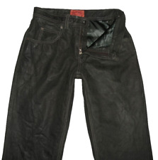 CHEVIREX - Lederjeans / Nubuk-