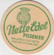*Alter Bierdeckel*Brauerei zur Nette*Weissenthurm / Rh.* 