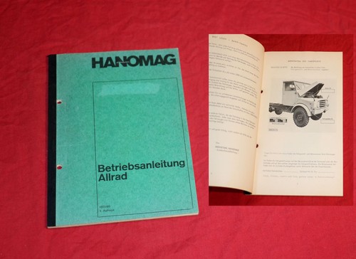 Betriebsanleitung hanomag l - betriebsanleitung, a-l