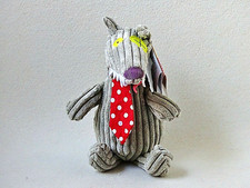 Les Deglingos Wolf Big Bos grau Cord Plüschtier Stofftier Schmusetier (T187)