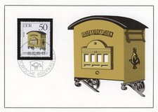 AK Briefkasten aus Eisenblech