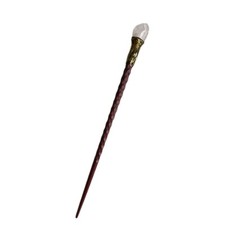 1  Zauberstab Holz ca 24cm mit Rosenquarz - Halbedelstein