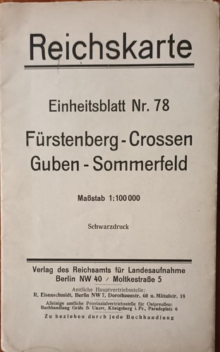 Reichskarte blatt - reichskarte,